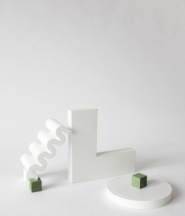 Abstract geometric shapes representing balance and flexibility